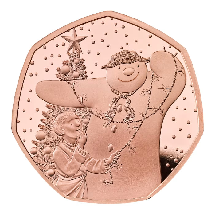 2025年 イギリス製 スノーマン（雪だるま）純度91.67% プルーフ金貨 15.5グラム